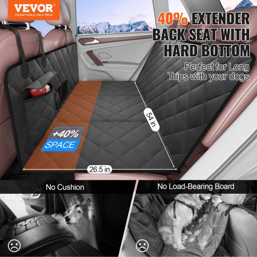 VEVOR Dog Car Seat Cover for Back Seat 54 x 26.5 in