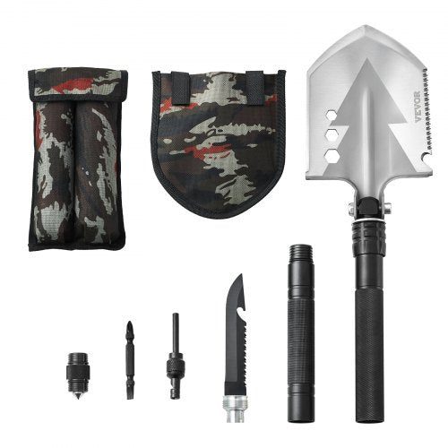 Survival Shovel 8 in 1 Camping Shovel Folding