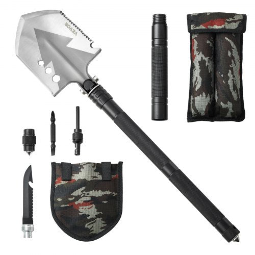 Survival Shovel 8 in 1 Camping Shovel Folding