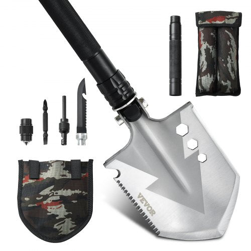 Survival Shovel 8 in 1 Camping Shovel Folding