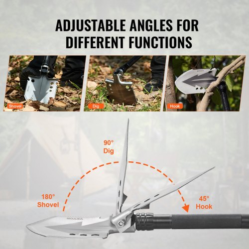 Survival Shovel 11 in 1 Camping Shovel Folding