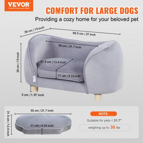 VEVOR Pet Sofa Dog Couch for Small-Sized Dogs and Cats