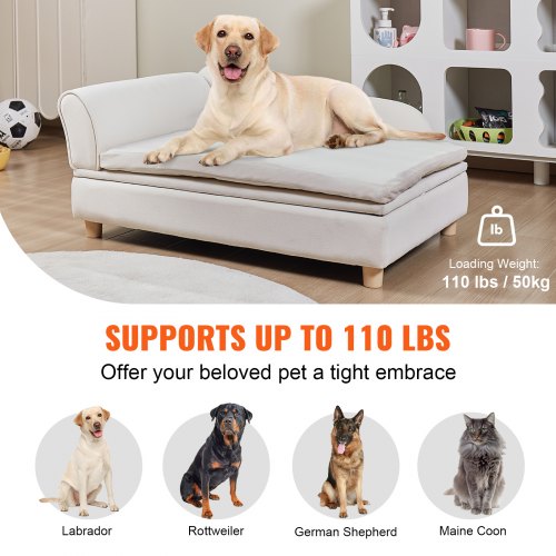 VEVOR Pet Sofa, Dog Couch for Large-Sized Dogs and