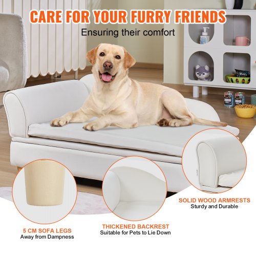 VEVOR Pet Sofa, Dog Couch for Large-Sized Dogs and