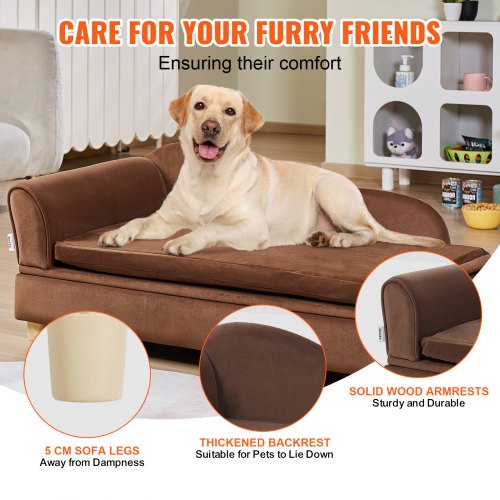 VEVOR Pet Sofa, Dog Couch for Large-Sized Dogs and