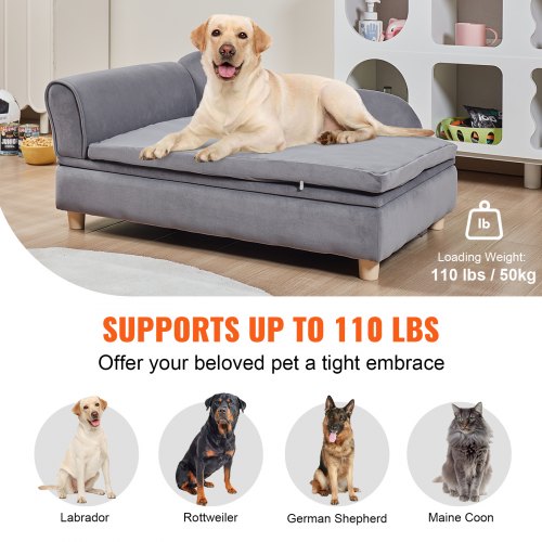 VEVOR Pet Sofa, Dog Couch for Large-Sized Dogs and