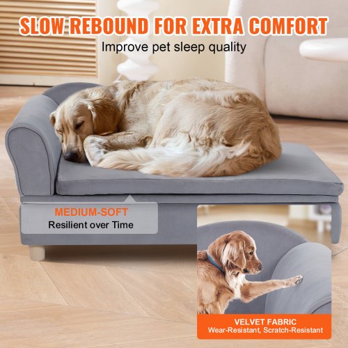 VEVOR Pet Sofa, Dog Couch for Large-Sized Dogs and