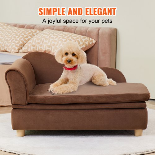 VEVOR Pet Sofa, Dog Couch for Medium-Sized Dogs and