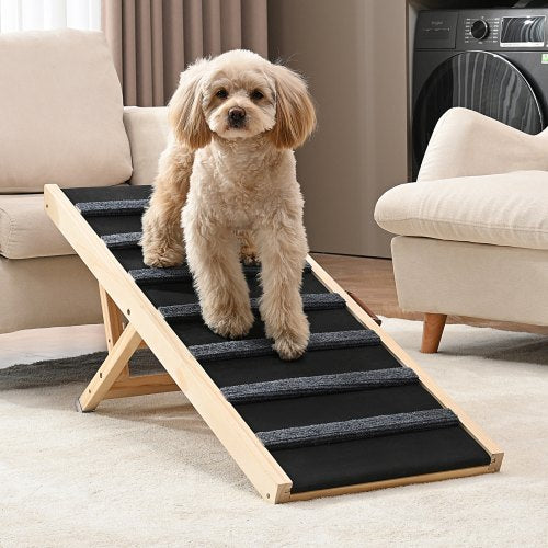 VEVOR Dog Ramp, Folding Pet Ramp for Bed, Adjustable