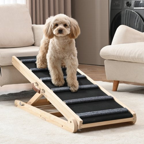 VEVOR Dog Ramp, Folding Pet Ramp for Bed, Adjustable