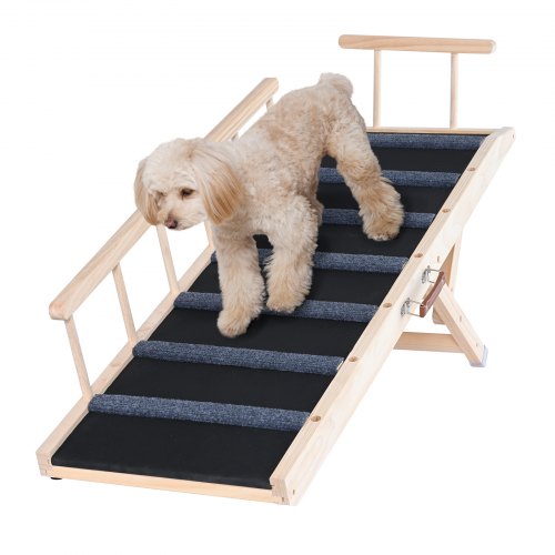 VEVOR Dog Ramp, Folding Pet Ramp for Bed, Adjustable