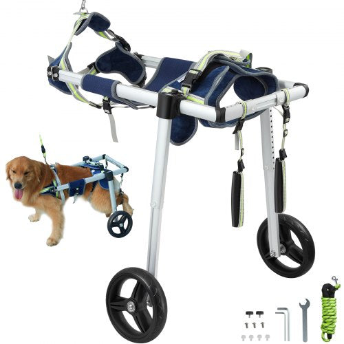 VEVOR 2 Wheels Dog Wheelchair for Back Legs, Pet