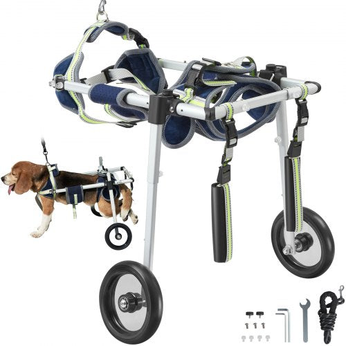 VEVOR 2 Wheels Dog Wheelchair for Back Legs, Pet