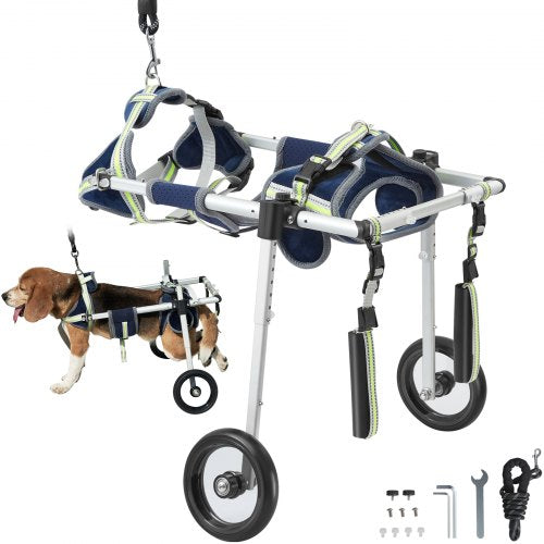 VEVOR 2 Wheels Dog Wheelchair for Back Legs, Pet