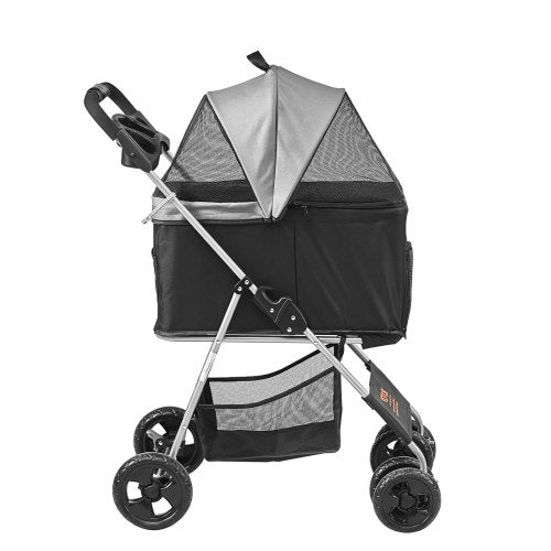 VEVOR Pet Stroller, 4 Wheels Dog Stroller Rotate with