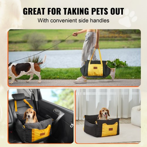 VEVOR Dog Booster Car Seat Pet Car Seat for Small Dog