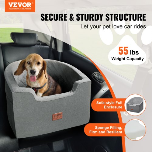 VEVOR Dog Booster Car Seat Pet Car Seat for Small