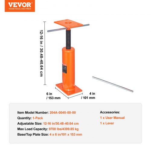 VEVOR Adjustable Floor Jack Post House Floor Leveling