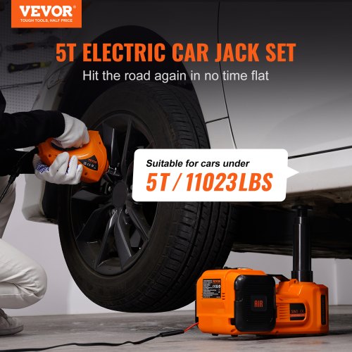 VEVOR Electric Car Jack, 5 Ton/11023 LBS Hydraulic