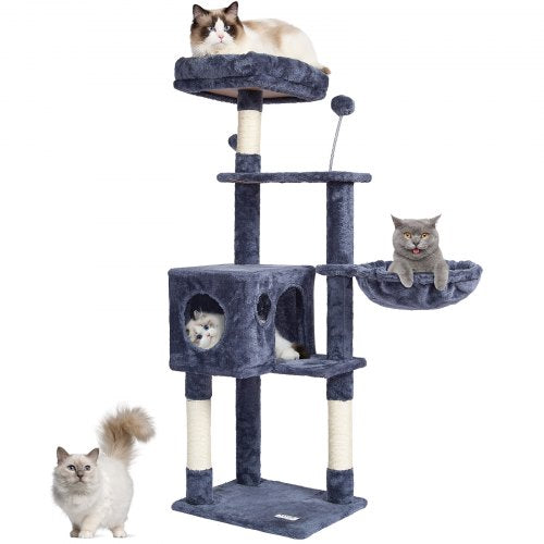 VEVOR Cat Tree 45.2" Cat Tower with Cat Condo Sisal