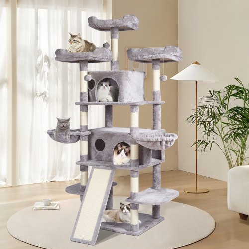 VEVOR Cat Tree 68.5" Cat Tower for Indoor Cats with