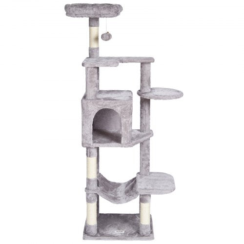 VEVOR Cat Tree 60.6" Cat Tower with Cat Condo Sisal