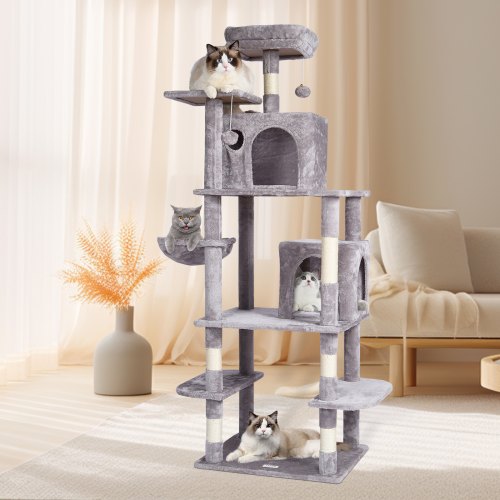 VEVOR Cat Tree 68.5" Cat Tower with Cat Condos Sisal