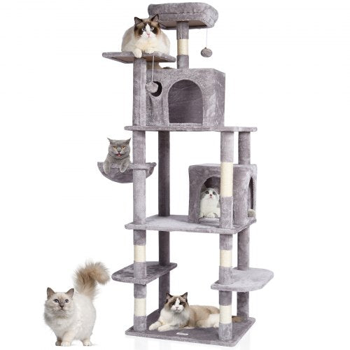 VEVOR Cat Tree 68.5" Cat Tower with Cat Condos Sisal