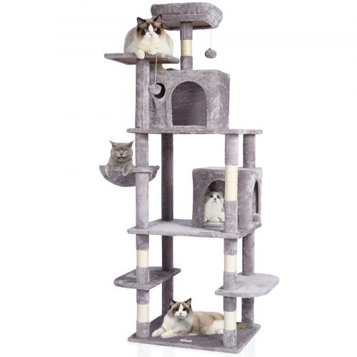 VEVOR Cat Tree 68.5" Cat Tower with Cat Condos Sisal