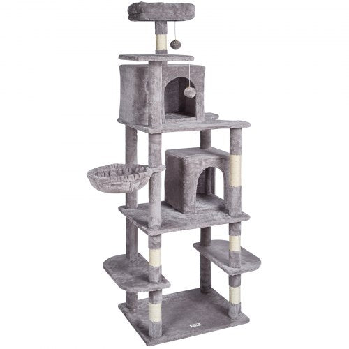 VEVOR Cat Tree 68.5" Cat Tower with Cat Condos Sisal