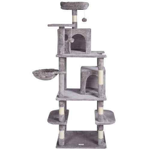 VEVOR Cat Tree 68.5" Cat Tower with Cat Condos Sisal