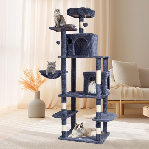 VEVOR Cat Tree 68.5" Cat Tower with Cat Condos Sisal