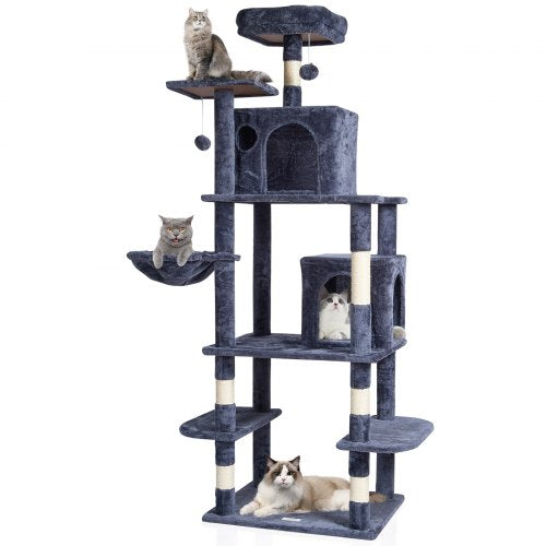 VEVOR Cat Tree 68.5" Cat Tower with Cat Condos Sisal