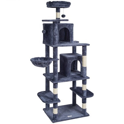 VEVOR Cat Tree 68.5" Cat Tower with Cat Condos Sisal