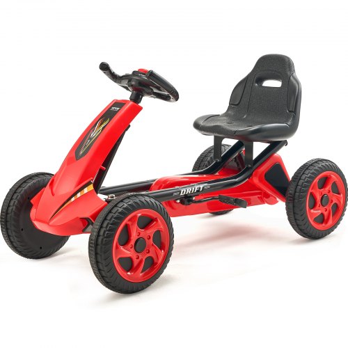 VEVOR Go Kart 4 Wheel Pedal Ride On Toy for Kids Ages