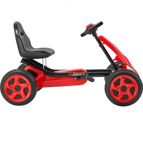 VEVOR Go Kart 4 Wheel Pedal Ride On Toy for Kids Ages