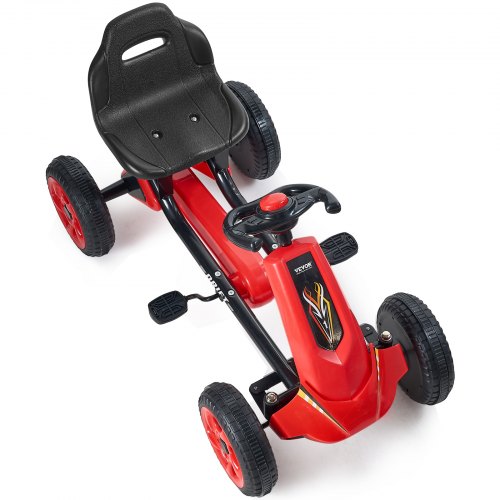 VEVOR Go Kart 4 Wheel Pedal Ride On Toy for Kids Ages