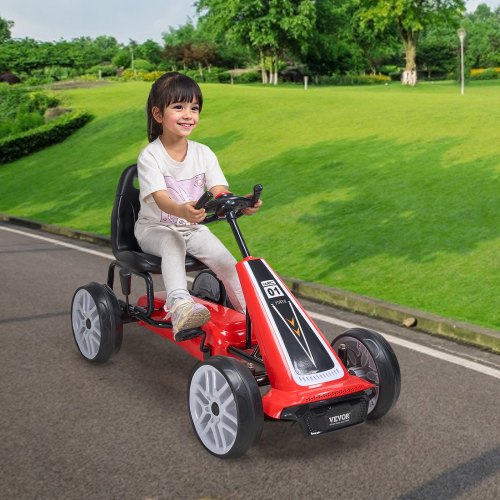 VEVOR Go Kart 4 Wheel Pedal Ride On Toy for Kids