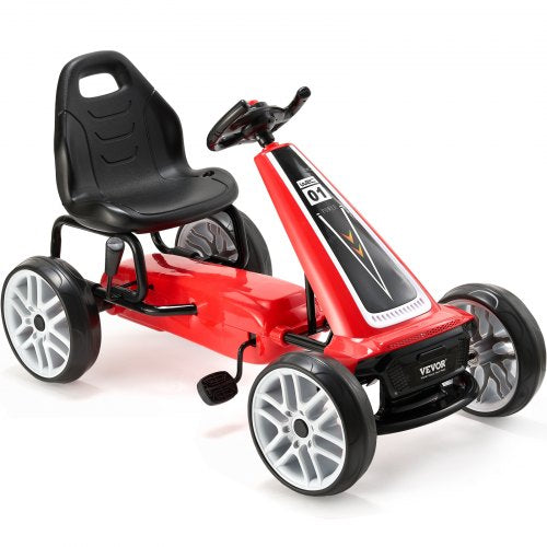 VEVOR Go Kart 4 Wheel Pedal Ride On Toy for Kids