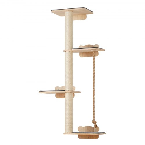 VEVOR Wall Mounted Cat Shelves Tree with Platform