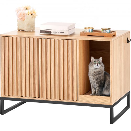 VEVOR Cat Litter Box Enclosure Hidden Litter Box