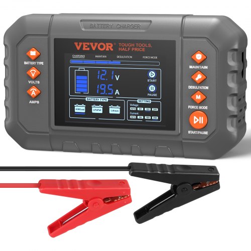 VEVOR Smart Battery Charger, 20-Amp, Lithium LiFePO4