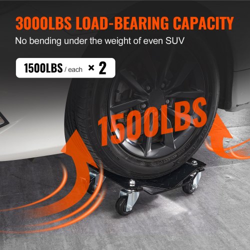 VEVOR Wheel Dolly, 3000 lbs/1360 kg Car Dollies, Wheel