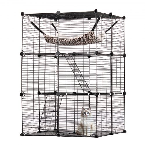 Large 3-tier Cat Cage 28 x 28 x 41" Metal Wire Playpen