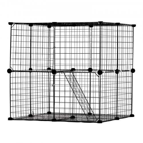 Large 2-tier Cat Cage 28 x 28 x 28" Metal Wire Playpen