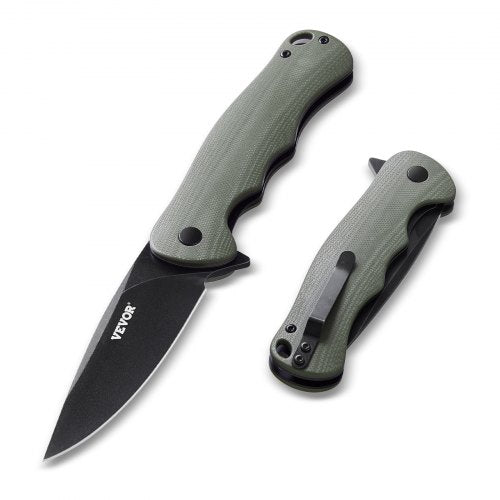 Folding Pocket Knife 3.5 in/8.8 cm D2 Steel Blade G10