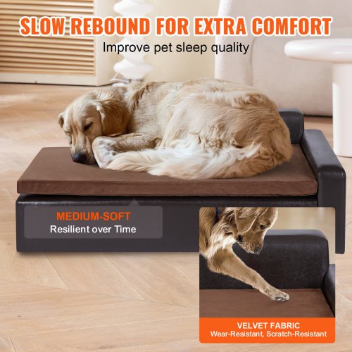 VEVOR Pet Sofa, Dog Couch for Large-Sized Dogs and