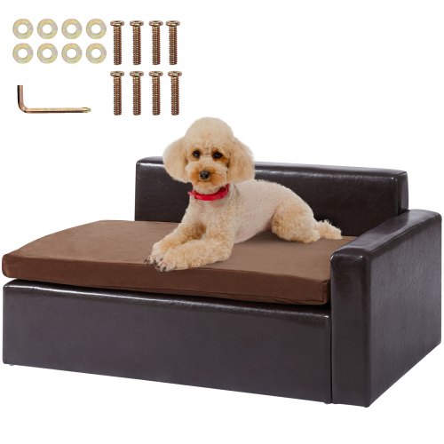 VEVOR Pet Sofa, Dog Couch for Medium-Sized Dogs and