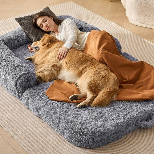 VEVOR Human Dog Bed 72 x48x10in Large Human Size Dog