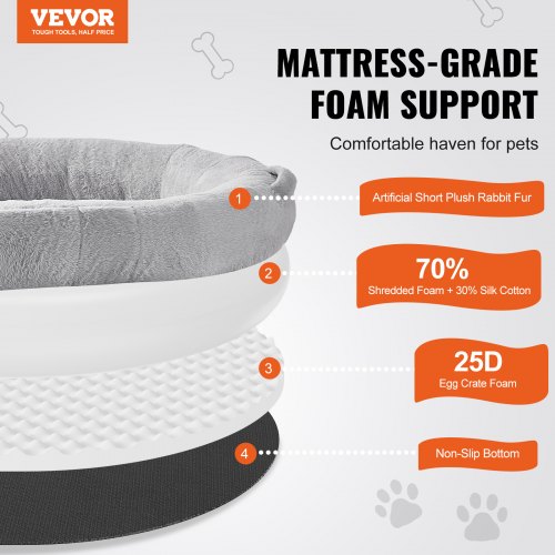 VEVOR Human Dog Bed 72x48x10in Large Human Size Dog